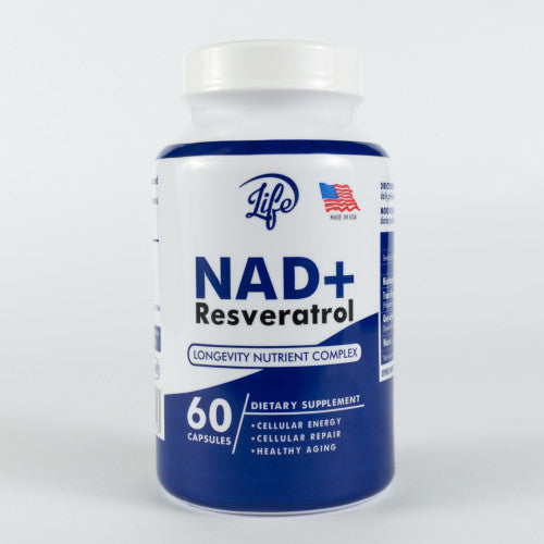 NAD+ Resveratrol — energía, juventud y salud celular garantizada