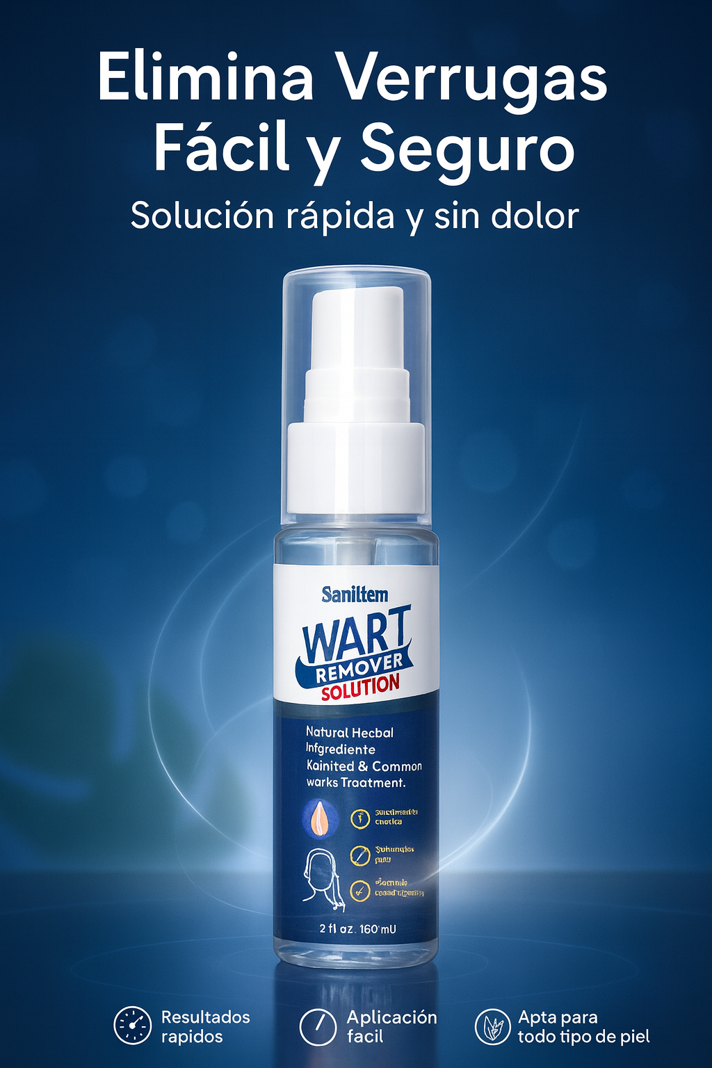 Spray removedor de verrugas